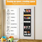 KYEVIS Over The Door Shoe Organizer Storage Fit 16-24 Pairs Hanging Shoe Rack Organiser for Closet Door, Deep Pocket Shoe Hol