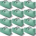 VELVETSURE 12 Pack Heavy Duty Large Moving Bags W/Backpack Straps - Strong Handles & Zippers, Storage Totes For Space Saving,