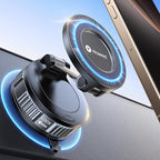 VICSEED 2026 Upgraded Car Phone Holder for Magsafe Car Mount [85 LBS Strongest Suction] Vacuum Magnetic Phone Holders for Your Car 360° Adjustable Car Phone Mount for iPhone 17 Pro Max 16 15 14 13 12
