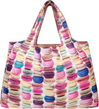 allydrew Large Foldable Tote Nylon Reusable Grocery Bags, 6 Pack