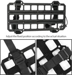 XUKEY Car Sun Visor Organizer,Vehicle Rigid MOLLE Panel Tactical Visor Organizer for Car Visor,Tactical Gear Holder for EDC Tool Holster Bag Holder Truck Equipment Mount Plate Modular Storage Shelf