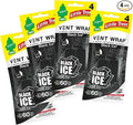 Little Trees Vent Wrap Air Freshener 4-Packs Car Air Freshner (Black Ice)