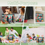 Reusable Grocery Bags Heavy Duty Shopping Bags Foldable Large Tote Bags with Long Handles & Hard Bottom