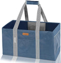 WONDAY Utility Tote Bag, Extra Large Tote Bag, Kitchen Reusable Grocery Bags, Utility Tote Shopping Bags for Groceries, Storage, Picnic, Beach, Laundry, Pool (DarkBlue)