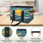 Reusable Grocery Bag, Foldable Large Shopping Tote Bag for Groceries Kitchen Picnic Car Trunk