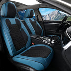 Coverado Car Seat Cover Winter, Front Seat Cover, 2PCS Car Seat Protector, Seat Covers for Cars, Breathable Faux Leather Car 