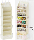 Criusia Shoe Storage, Over the Door Shoe Organizer, Hanging Closet Shoe Storage with Large Deep Pockets, Fits 16–24 Pairs of 