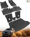 for Nissan Rogue Floor Mats 2014-2020, Full Set All Weather Floor Cargo Liners Trunk Backrest Back Seat, Car Carpet Rubber Interior Accessores 2019 2018 2017 2016 2015 Not Sport