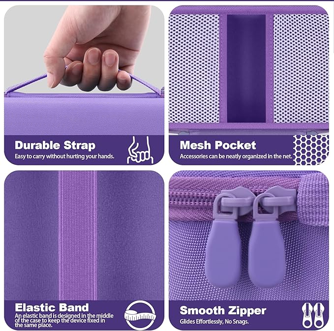 khanka Stroage Case for HALO Bolt Ultimate 2.0/HALO Bolt Air +1750 Portable Car Battery Jump Starter,Case Only (Purple)