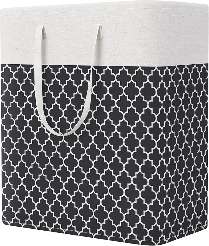 StorageRight Laundry Basket Hamper Large Collapsible Laundry Hamper with Easy Carry Handles，Freestanding Clothes Hampers for 