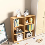 Wooden 3 Cube Storage Organizer,3 Tier Low Bookcase Freestanding Storage Display Organizer,Versatile Cubes Shelf and Cubby Un