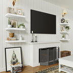 Vivelove 16 inch Floating Shelves for Wall, Bathroom Shelves Over Toilet, Wall Shelf for Bedroom, Living Room, Kitchen, Offic