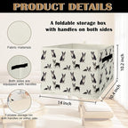 Boston Terrier Gifts Storage Bins & Boxes with Handles, Dog Foldable Basket for Organizing Dog Lovers,Boston Terrier Christma