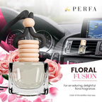 Car Air Fresheners for Women - Floral Fragrance Pack of 2 Long Lasting Car Air Freshener | Odor Eliminator Car Perfume Diffus