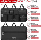 SURDOCA Car Trunk Organizer, LARGE CAPACITY(43 x 19 in) Car Storage Bag with 8 Pockets, 7X Upgraded Trunk Storage Organizer for Car, SUV, Truck, MPV