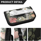Car Tissue Holder Car Visor Organizer Tissue Box Holder for Car Sun Visor Organizer with Car Vehicle Accessories Essentials Interior for Women Men Black Cat Poppy Daisy
