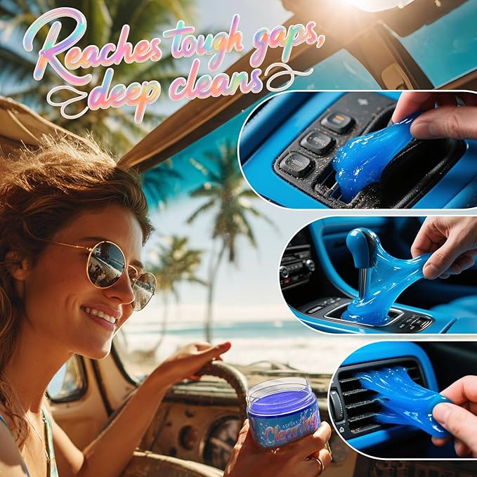 ASFSKY Car Cleaning Gel (Fruit aroma) Cleaning Putty Universal Dust Cleaning Car Interior Cleaner Keyboard Dust Remover Car S