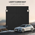 LASFIT Cargo Mat for Audi A5/S5 2025-2026(New Body), Custom Fit All-Weather TPE Rubber Trunk Mat for Audi Accessories, Waterproof, Easy to Clean, Black