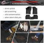 Floor Mats Compatible with 2017-2025 2026 Jeep Compass Trunk Mat Cargo Liner Cargo Mat TPE All Weather Back Seat Cover Protector 2024 Compass Accessories (Trunk Mat+Backrest Mats+Floor Mats)