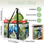 Reusable Grocery Bags Heavy Duty Shopping Bags Foldable Large Tote Bags with Long Handles & Hard Bottom