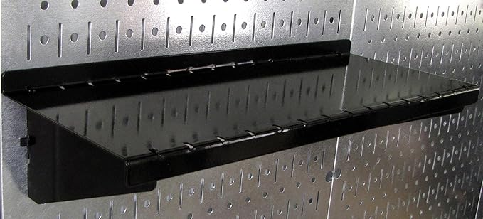 Wall Control Pegboard Organizer 4 ft. Metal Pegboard Standard Tool Storage Kit with Galvanized Toolboard and Black Accessorie