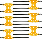 VViViD Heavy Duty Snow Chain Set of 6 for 2 Wheels with Application tool, Work Gloves and Free Carry-Bag for Passenger Cars, 