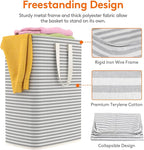 Lifewit 2 Pack Laundry Basket 65L Each, Collapsible Clothes Hamper with Reinforced Handles, Freestanding Waterproof Design fo