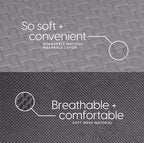 Milliard Trifold Mattress, Cot Size, 6 inch, Portable Foldable Mattress with Memory Foam & Washable Cover, Tri-Folding Floor 