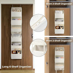 GRANNY SAYS Over The Door Organizer, 6-Shelf Detachable Behind the Door Storage with 8 Pockets, Waterproof Anti Tilt 40lb Lar