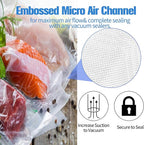 200 Vacuum Sealer Bags For Food, 8x12 Inch Thick BPA Free Vacuum Sealer Storage Bags, Compatible with All Vac Machines, Food 