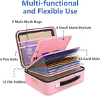 TIGERKING Fireproof Document Box Hard Shell, Fire Proof File Box for Documents with Combination Lock, File Safe Boxs Fireproo