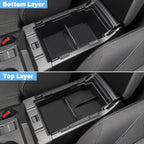 Double-Layer 2024 2025 2026 Crosstrek Center Console Organizer for Crosstrek (Premium/Sport/Limited/Wilderness),Durable ABS Plastic 2025 Crosstrek&Impreza Tray 2026 Crosstrek Hybrid Accessories