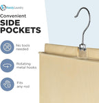 Handy Laundry Hanging Closet Organizer - 6 Shelf Storage for Clothes, Sweaters, Shoes & Accessories - Space-Saving Wardrobe S