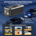 Tire Inflator Portable Air Compressor, 6000mAh Air Pump for Car Tires 160 PSI Portable Air Pump with Tire Gauge Pressure & LED Light & Auto Shut-Off Cordless Bike Pump for Car, Motor, Bike, Ball