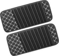 2pcs Car CD Visor Storage Cases Vehicle Sun Visor Organizer with 10 DVD Storage Sleeves Black with White Line Replace Parts