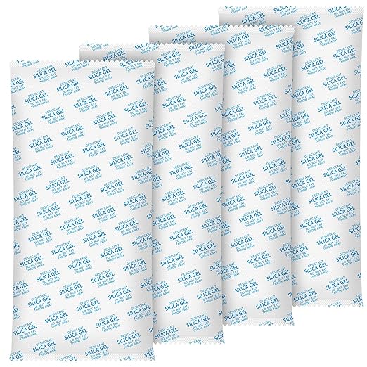 Large Desiccant Packs, 1000 Gram 4 Packs Container Desiccant, Silica Gel Car Dehumidifier by Reusable, Large Moisture Absorbe