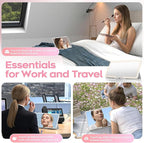 78 Smart LED Light Makeup Mirror Vanity for Car Sun Visor - Anti-reflective Rechargeable Dimmable - 3 Light Modes Sun Visor Mirror with Cover for Gift Women Girl Work Travel Trip Outdoor Dressing