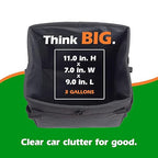 Drive - Collapsible Car Trash Can with 20 Bags - Leakproof, Black, Medium