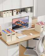 Oterri Cardboard File Organizer Box for Hanging File Folders Letter Size,File Box for Computer Desk,File Cabinet,Working Home