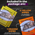 Headlight Restoration Kit - Headlight Cleaner 3-Wipe System, Restores Clarity, Removes Yellowing & Oxidation, Improves Nightt