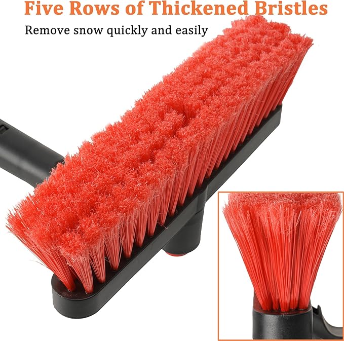 Snow Brush with Ice Scraper for Car Windshield Extendable 35 inch Vertical Car Snow Remover Windshield Snow Scrapers Removal Shovel for Car SUV Truck Windows