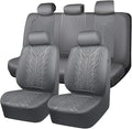 CAR PASS Waterproof Neoprene Seat Covers Full Sets, Wetsuit Car Seat Covers,All-Weather Non-Slip Durable,Universal Fit for Va
