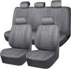 CAR PASS Waterproof Neoprene Seat Covers Full Sets, Wetsuit Car Seat Covers,All-Weather Non-Slip Durable,Universal Fit for Va
