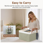 StorageWorks Storage Bins, Fabric Storage Bins for Shelves, Extra Large Storage Baskets with Metal Frame, Closet Baskets and 