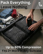 Vacuum Packing Bags for Travel – cordless travel vacuum bag set, Save 60% Space, Maximize Storage, Vacuum Packing Cubes, TSA 