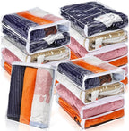 Kingdder 16 Pcs Clear Zippered Storage Bags Plastic Sweater Bags with Zipper 16 x 14 x 2.5 Inch Vinyl Sheet Organizer and Sto