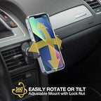 Scosche UH4DVM-SP CarMount 2-in-1 Universal Phone Vent or Dash Mount for The Car | Portable and Adjustable with 360 rotation