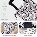 Butterfly Car Garbage Bag,Leopard Waterproof Small Car Trash Bag Hanging Back of Seat,Drawstring Hanging Car Trash Bag with Adjustable Buckle for Car Accessories