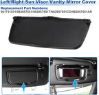 Sun Visor Mirror Cover for Porsche Boxster/Cayman 981 2014-2016 for Porsche Carrera 911 2012-2024 Left/Right Sun Visor Vanity Mirror Cover Black