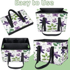 Reusable Grocery Bags Heavy Duty Shopping Bags Foldable Large Tote Bags with Long Handles & Hard Bottom
